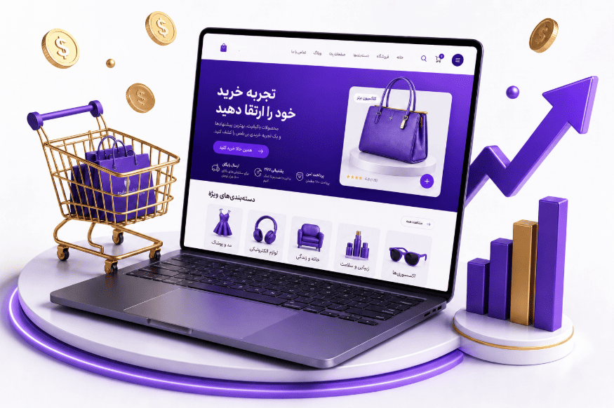 تصویر شاخص راهنمای جامع طراحی سایت فروشگاهی؛ از ایده تا فروش واقعی